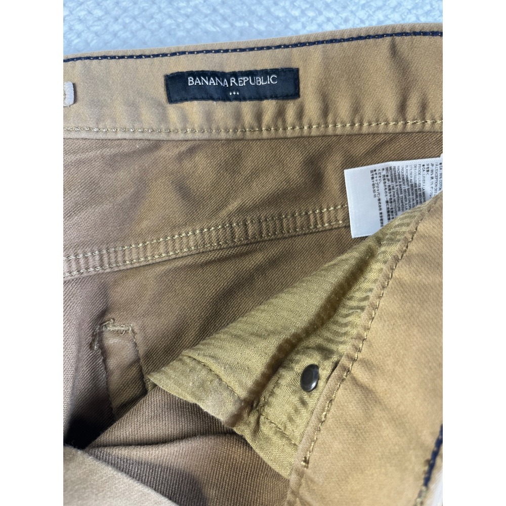 Banana Republic Travel Jean Slim Fit Mens 36x32 Tobacco Brown Stretch‎ Pants - Picture 7 of 9